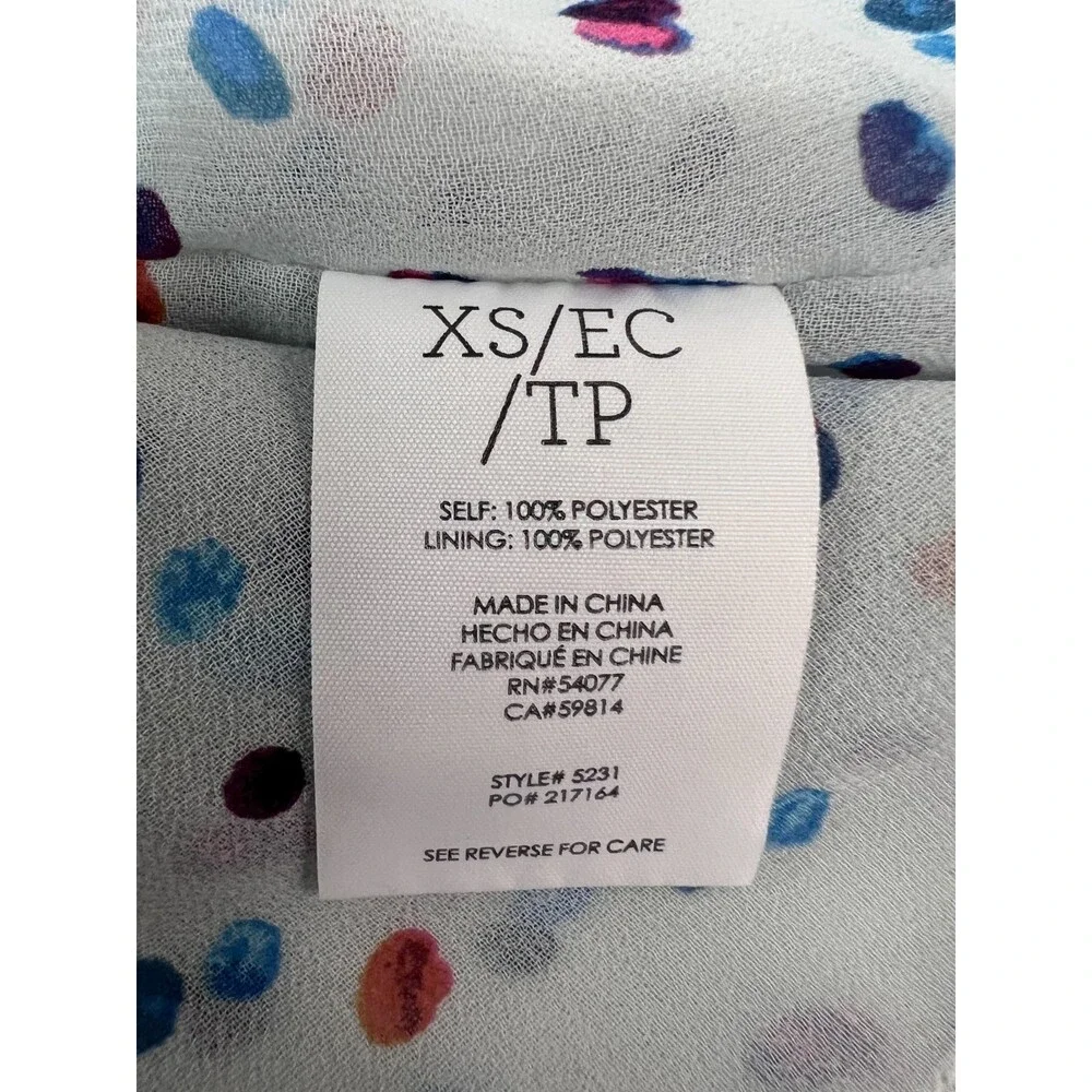 Cabi Women's Confetti Cami Polka Dot V-Neck Tank Top Style 5231 Size XS